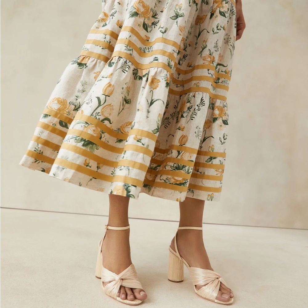 Loeffler Randall Reed Almond Pleated Twist Heel. Brand new. Never worn!